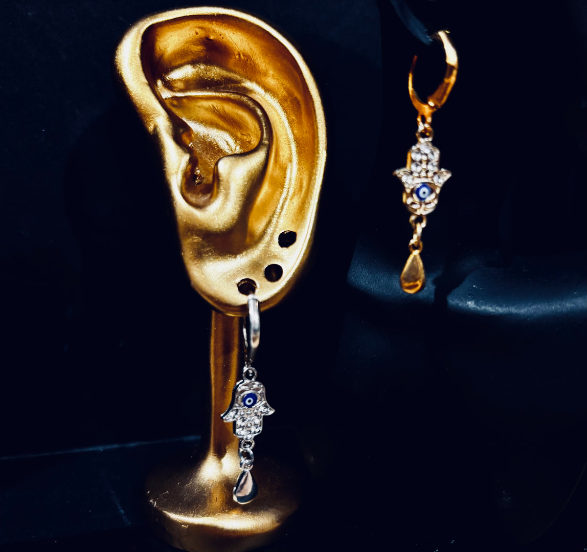 Boucles « Main Protectrice – Œil & Lumière »