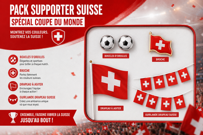 🇨🇭✨ PACK SUPPORTER SUISSE – ÉDITION SPÉCIALE COUPE DU MONDE ✨🇨🇭