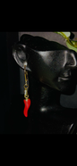 Boucles « Piment – Éclat & Caractère »