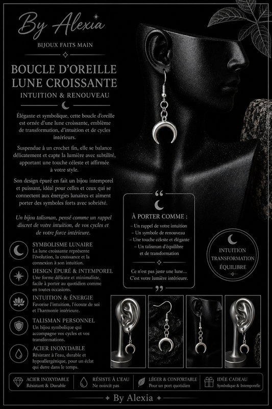 Crochets « Lune Croissante – Intuition & Renouveau »