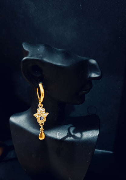 Boucles « Main Protectrice – Œil & Lumière »