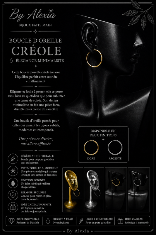 Boucles « créole  – Élégance minimaliste »