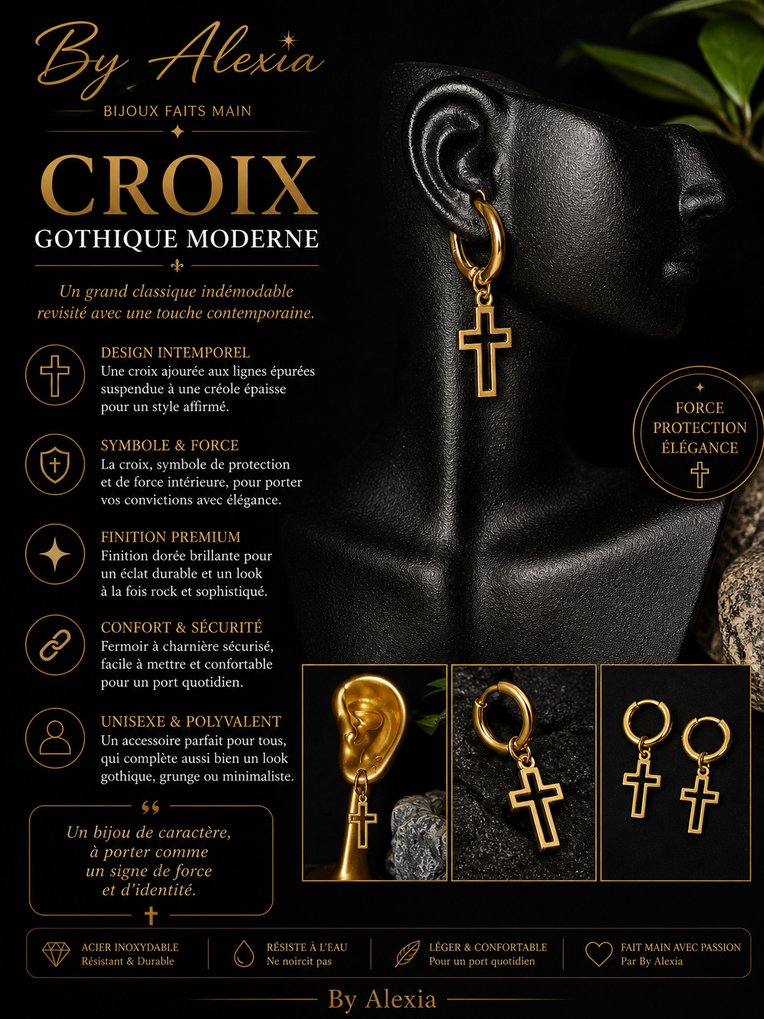"Croix Gothique" Crochets