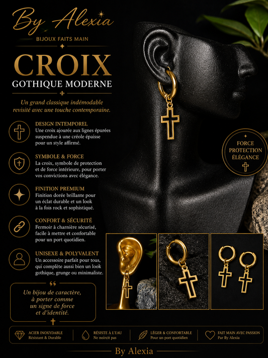 "Croix Gothique" anneaux