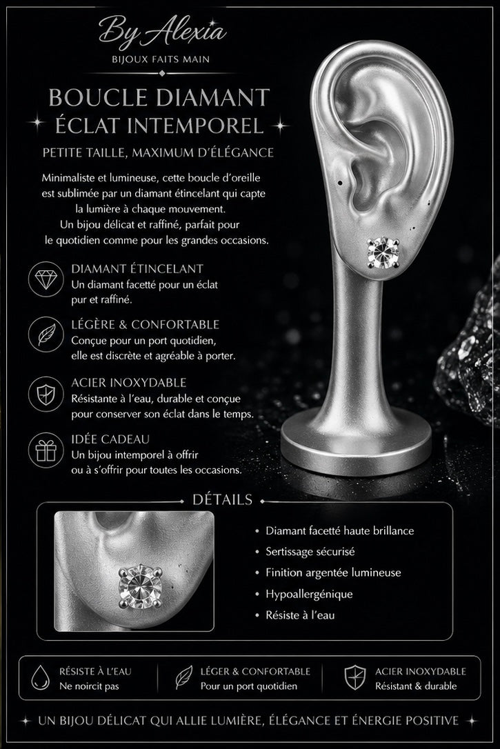 Diamants
Version Dorée — Éclat Intemporel ✨
Version Argentée — Élégance Pure ❄️