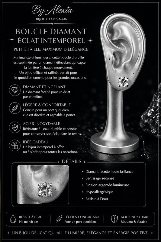 Diamants
Version Dorée — Éclat Intemporel ✨
Version Argentée — Élégance Pure ❄️