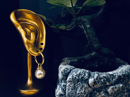 Boucles « Perle Dorée – Douceur & Raffinement »