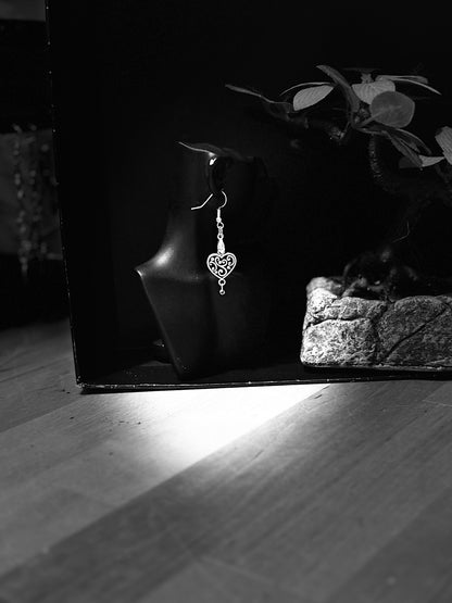 Ancient Heart Earring – Love & Protection