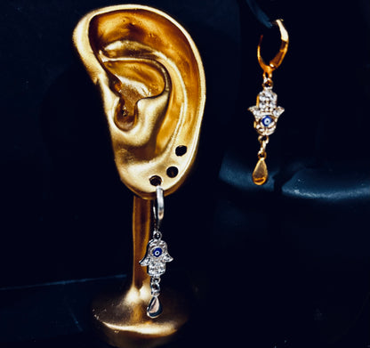 Boucles « Main Protectrice – Œil & Lumière »