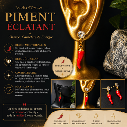 Pack 2 bijoux - Piment Éclatant – Doré ✨