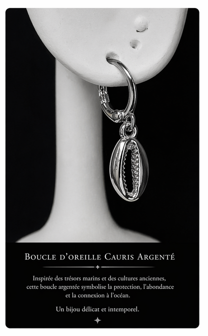 Boucles « Graine de Café » Élégance Argentée