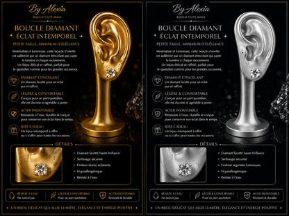 Diamants
Version Dorée — Éclat Intemporel ✨
Version Argentée — Élégance Pure ❄️