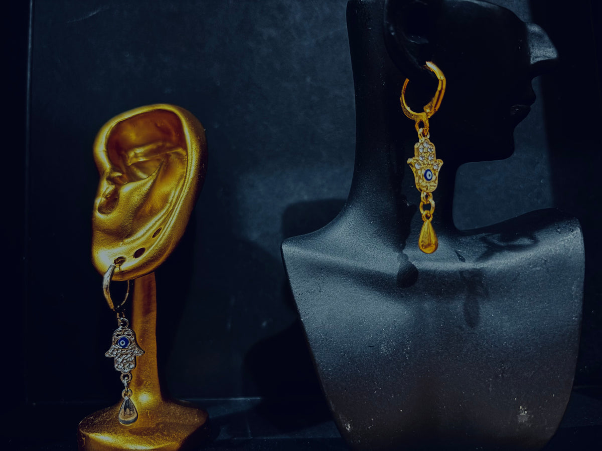 Boucles « Main Protectrice – Œil & Lumière »