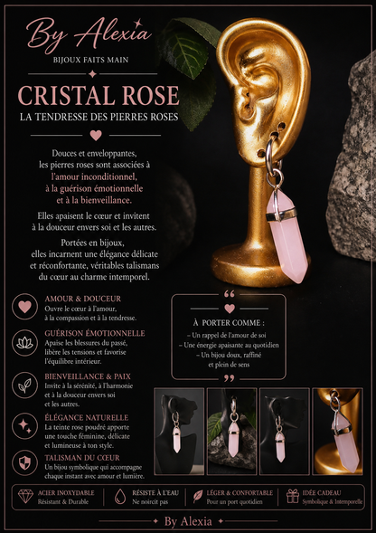 Cristal Rose - La tendresse des pierres roses