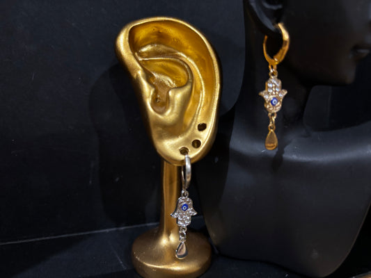 Boucles « Main Protectrice – Œil & Lumière »