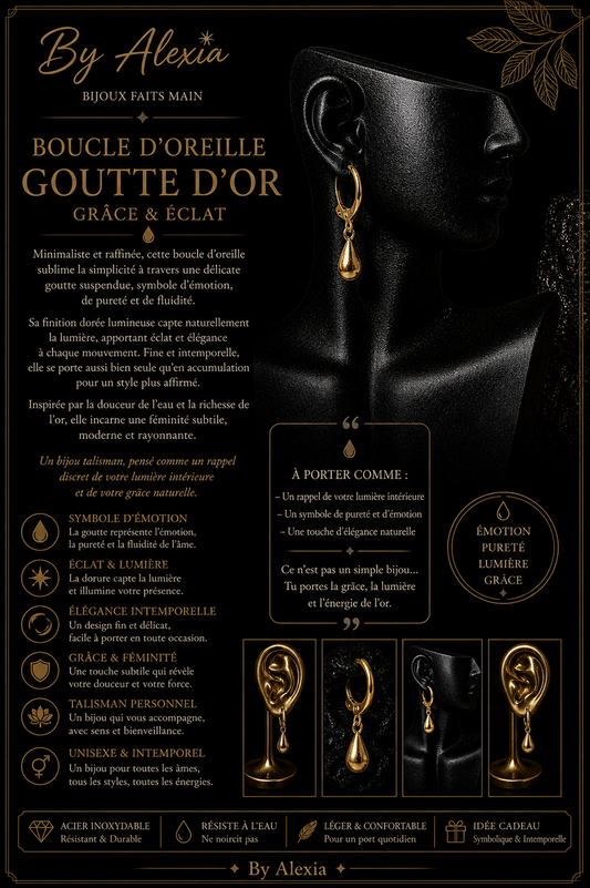 Dangling Gold Drop Earrings – Grace & Radiance