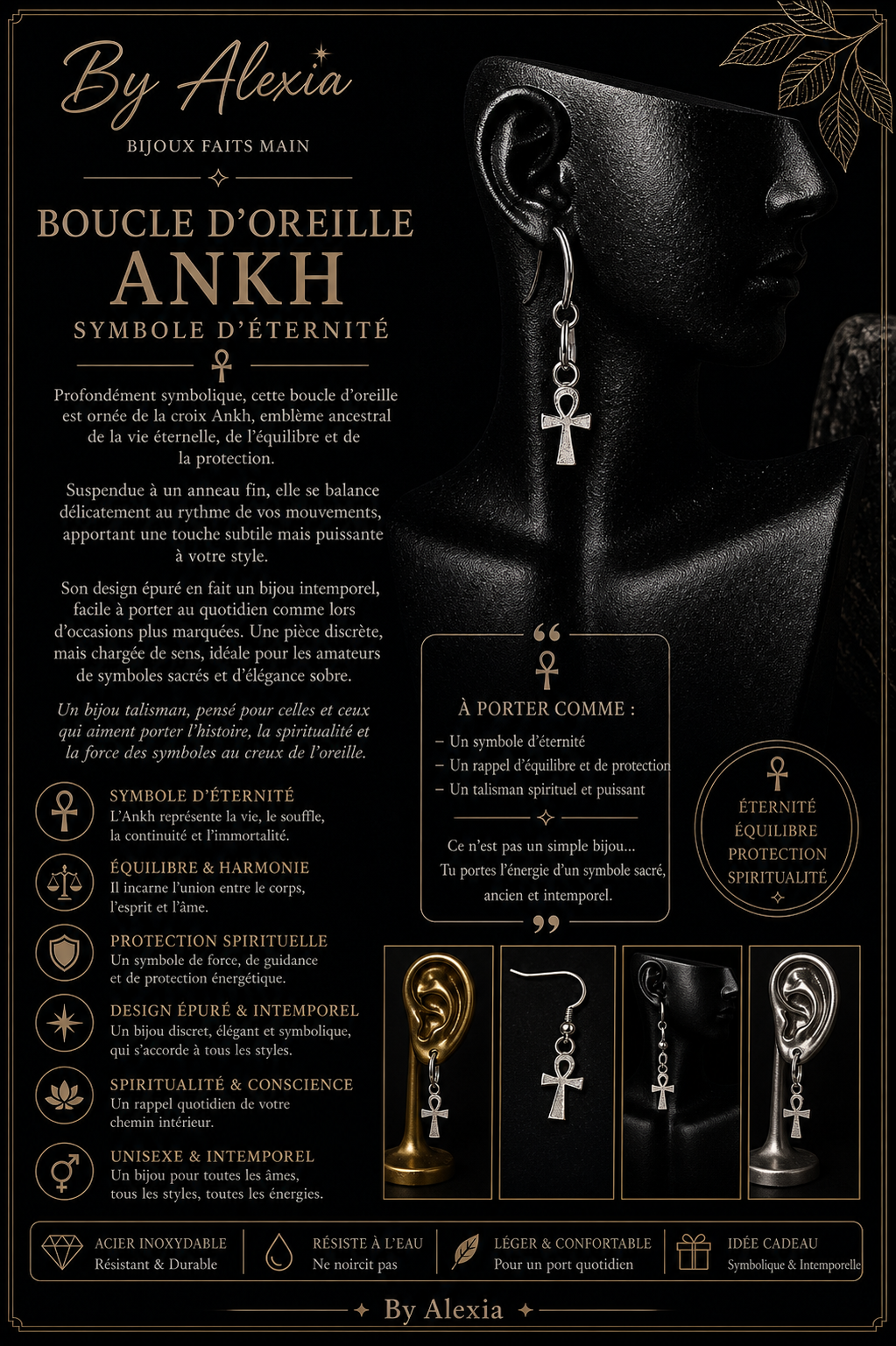 « Ankh – Symbole d’Éternité » crochet