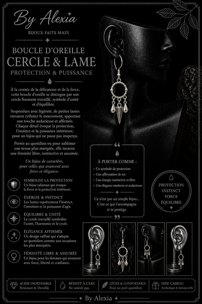 Earring Hoop & Blade – Protection & Power