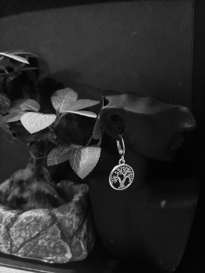 Anneaux argenté « Arbre de Vie – Ancrage & Harmonie »