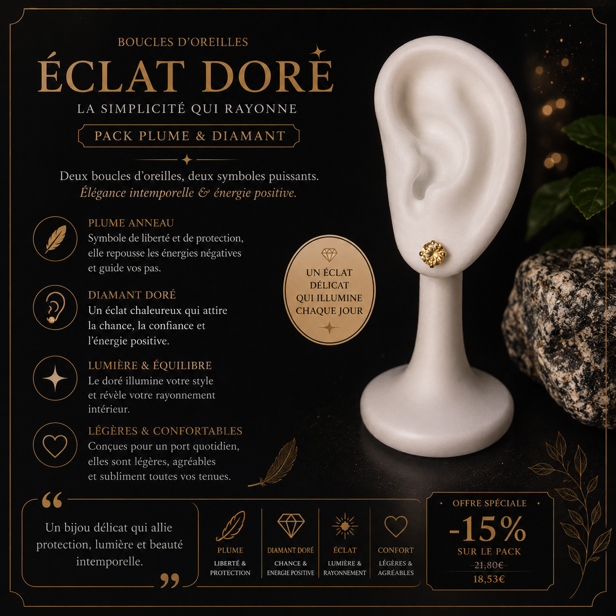 Pack 2 bijoux - Piment Éclatant – Doré ✨