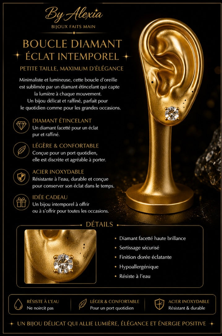 Diamants
Version Dorée — Éclat Intemporel ✨
Version Argentée — Élégance Pure ❄️