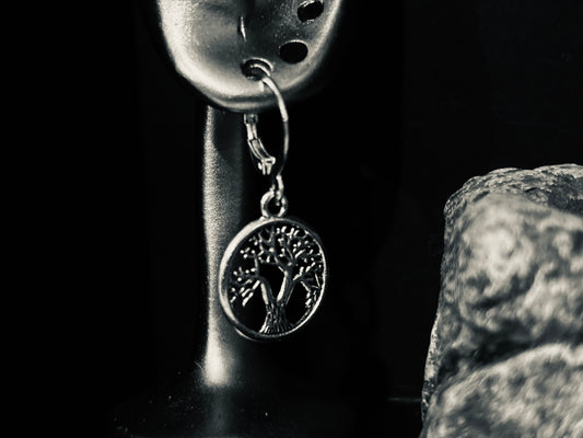Anneaux argenté « Arbre de Vie – Ancrage & Harmonie »